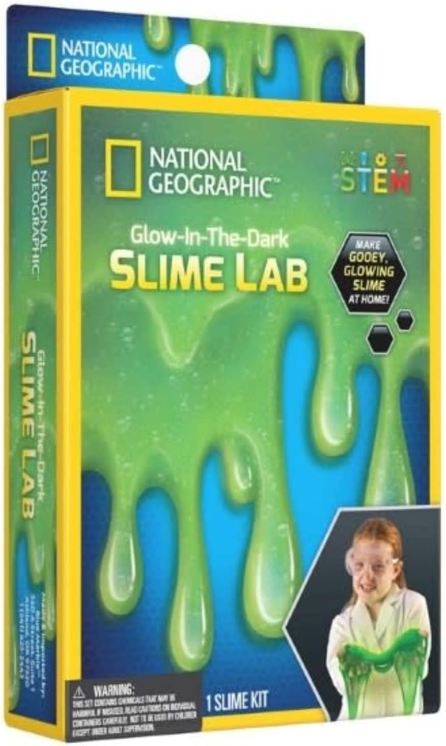 National Geographic Carded Glow In The Dark Slime Lab