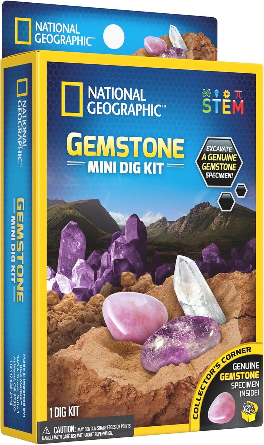 National Geographic Carded Gemstone Mini Dig Kit