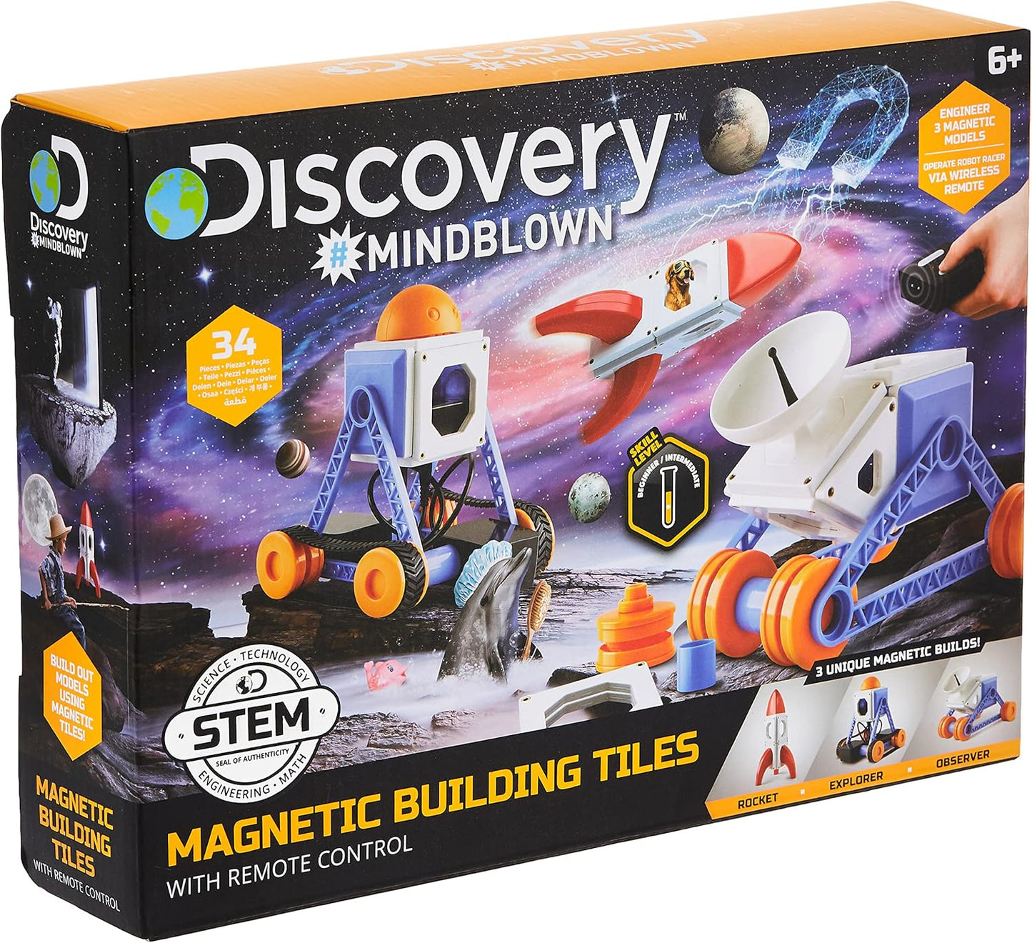 Discovery Toy Magnetic Tiles With Remote Control