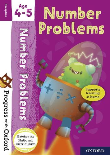 Progress With Oxford: Number Problems Age 4-5 (Paperback)