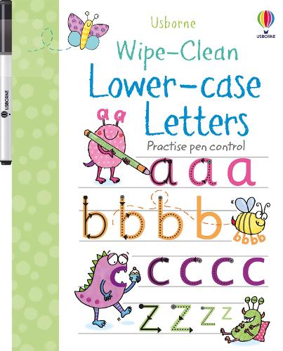 Usborne Wipe-clean Lower-case Letters (Paperback)