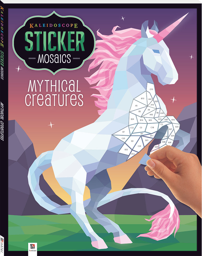 Kaleidoscope Sticker Mosaics: Mythical Creatures (Paperback)