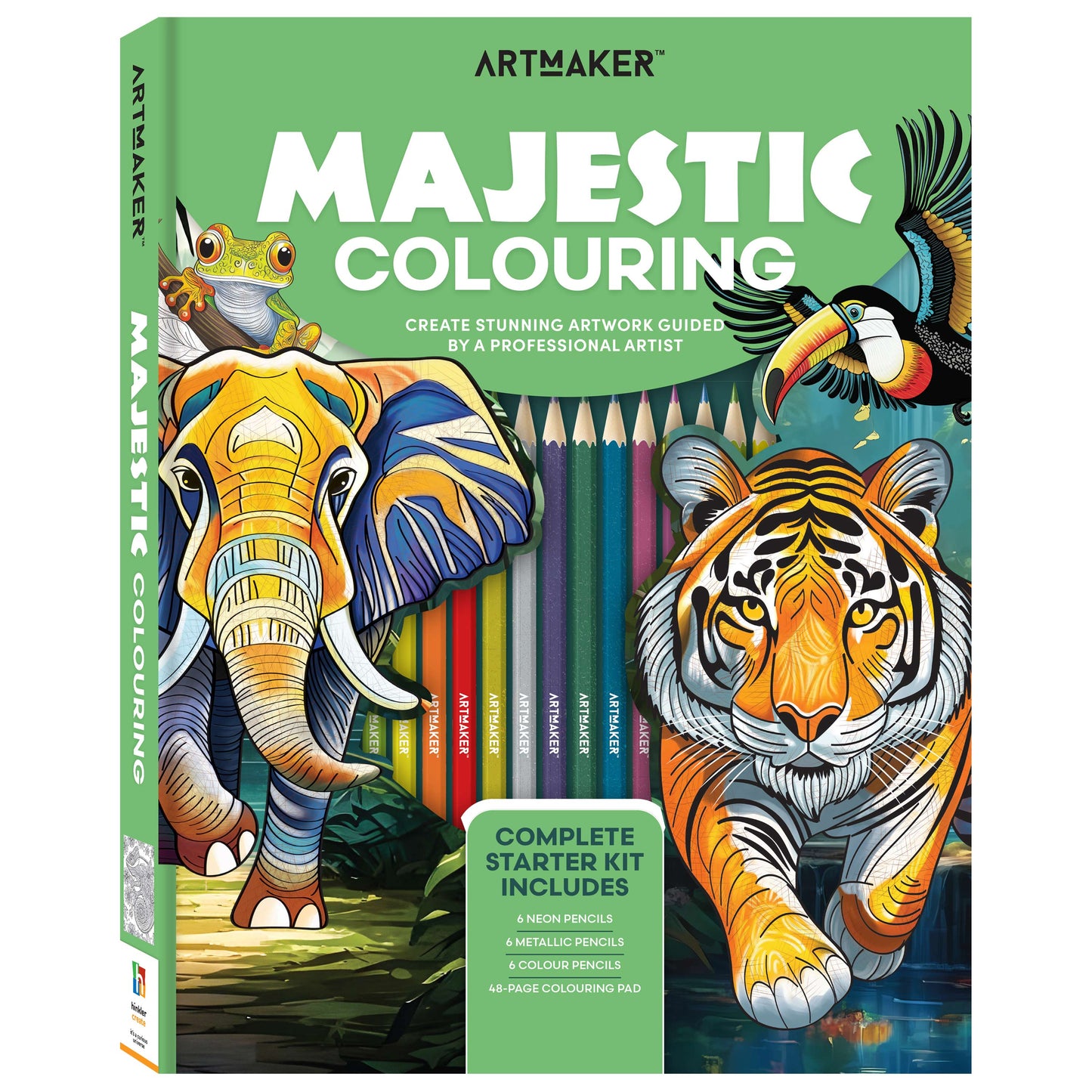 Art Maker Majestic Colouring (Hardback)