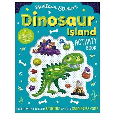 Balloon Sticker Activity Books - Dinosaur Island (Paperback)