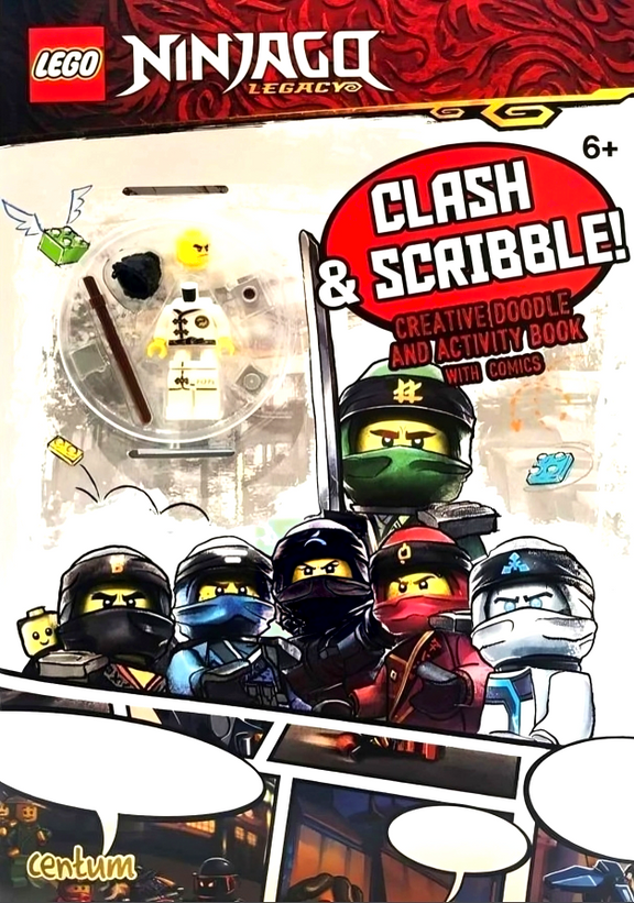 Lego Ninjago: Ninjago Clash & Scribble Activity Book (with Ninjago Minifigure)