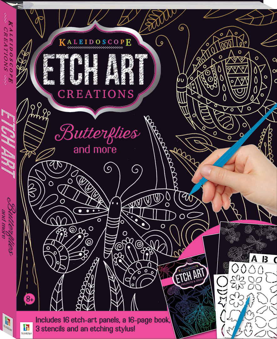 Kaleidoscope Etch Art Creations: Butterflies and More (Hardback)