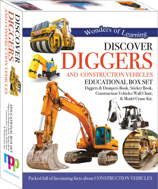 Wonders of Learning Box Set Diggers and Construction Vehicles