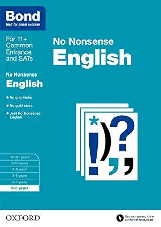 Bond 11+: English: No Nonsense: 5-6 Years (Paperback)