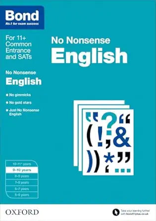 Bond 11+: English: No Nonsense: 9-10 Years (Paperback)