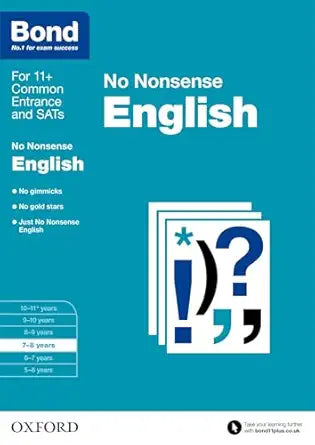 Bond 11+: English: No Nonsense: 7-8 Years (Paperback)