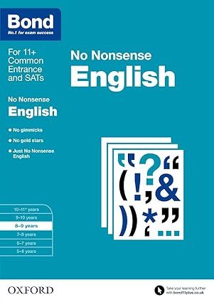 Bond 11+: English: No Nonsense: 8-9 Years (Paperback)