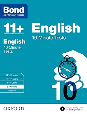 Bond 11+: English: 10 Minute Tests: 8-9  Years (Paperback)