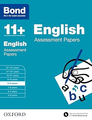 Bond 11+: English: Assessment Papers: 8-9 Years (Paperback)