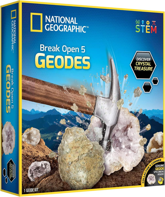 National Geographic Break Open 5 Geodes Kit