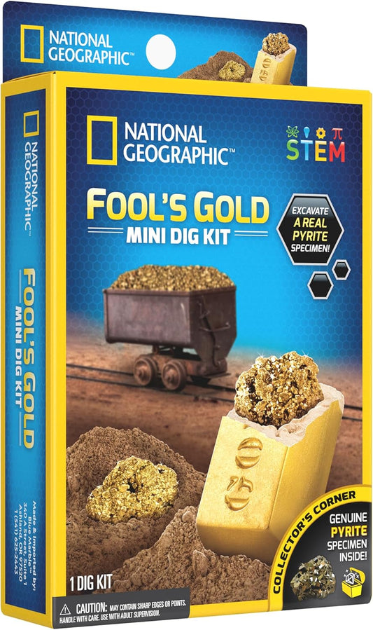 National Geographic Carded Fools Gold Mini Dig Kit