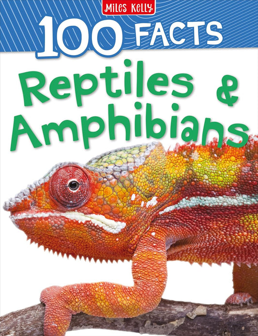 100 Facts Reptiles & Amphibians (Paperback)
