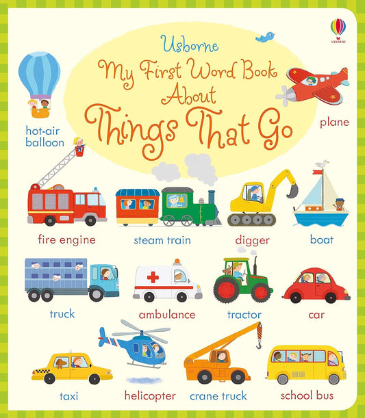 My First Word Book About Things that go (Board book)