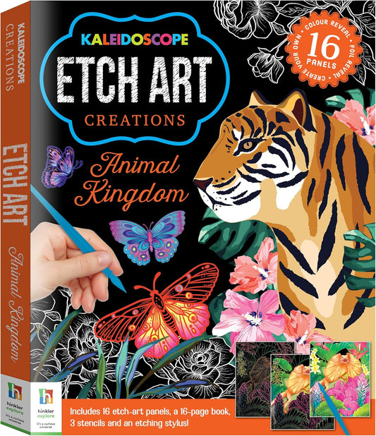Kaleidoscope Etch Art Creations Animal Kingdom (Hardback)