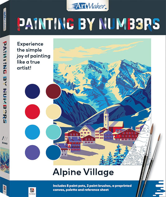 Painting by Numbers Alpine Village (Hardback)