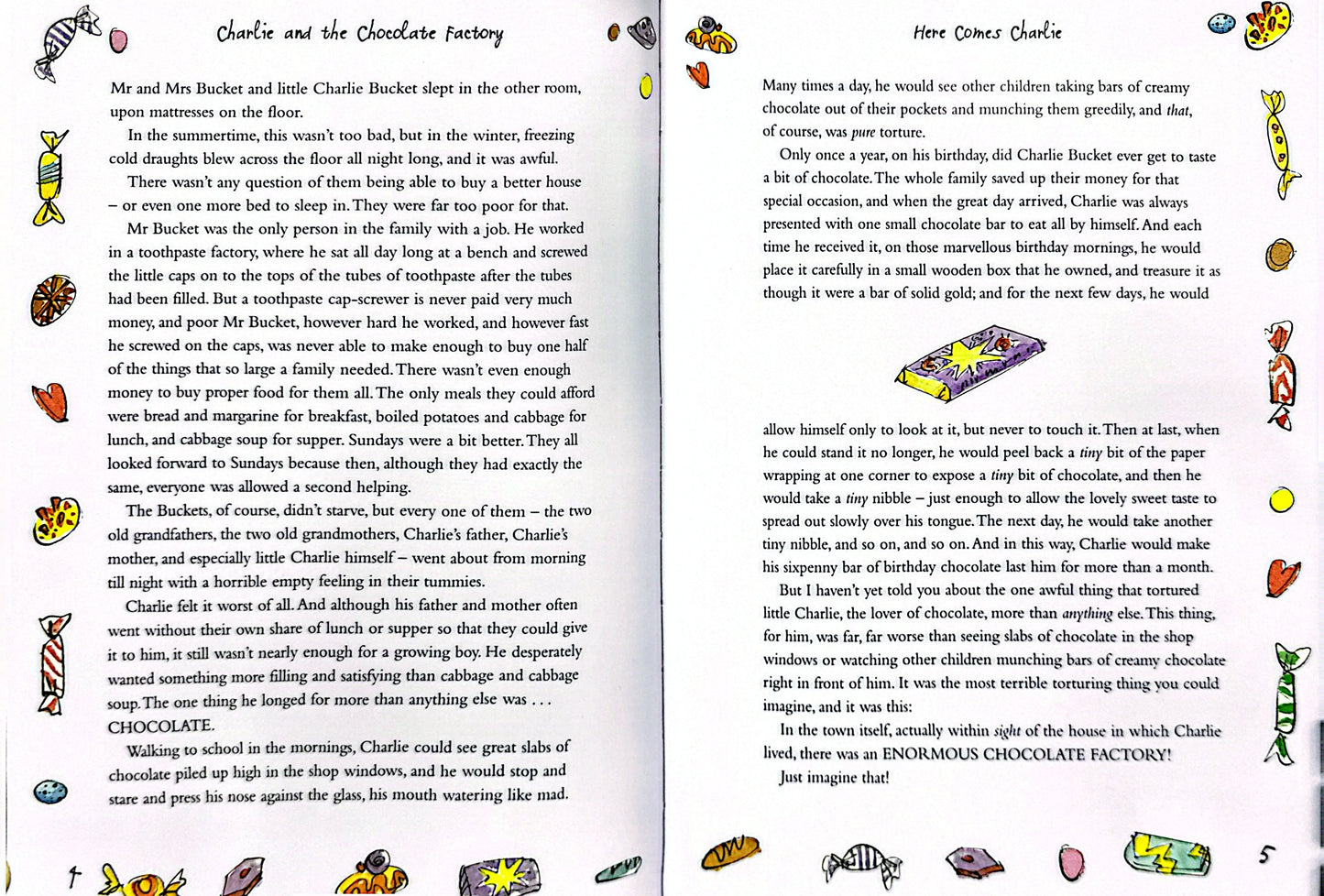 Roald Dahl: Charlie and the Chocolate Factory (Colour Edition) (Paperback)
