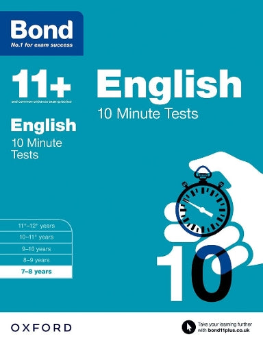 Bond 11+: English: 10 Minute Tests: 7-8 Years (Paperback)