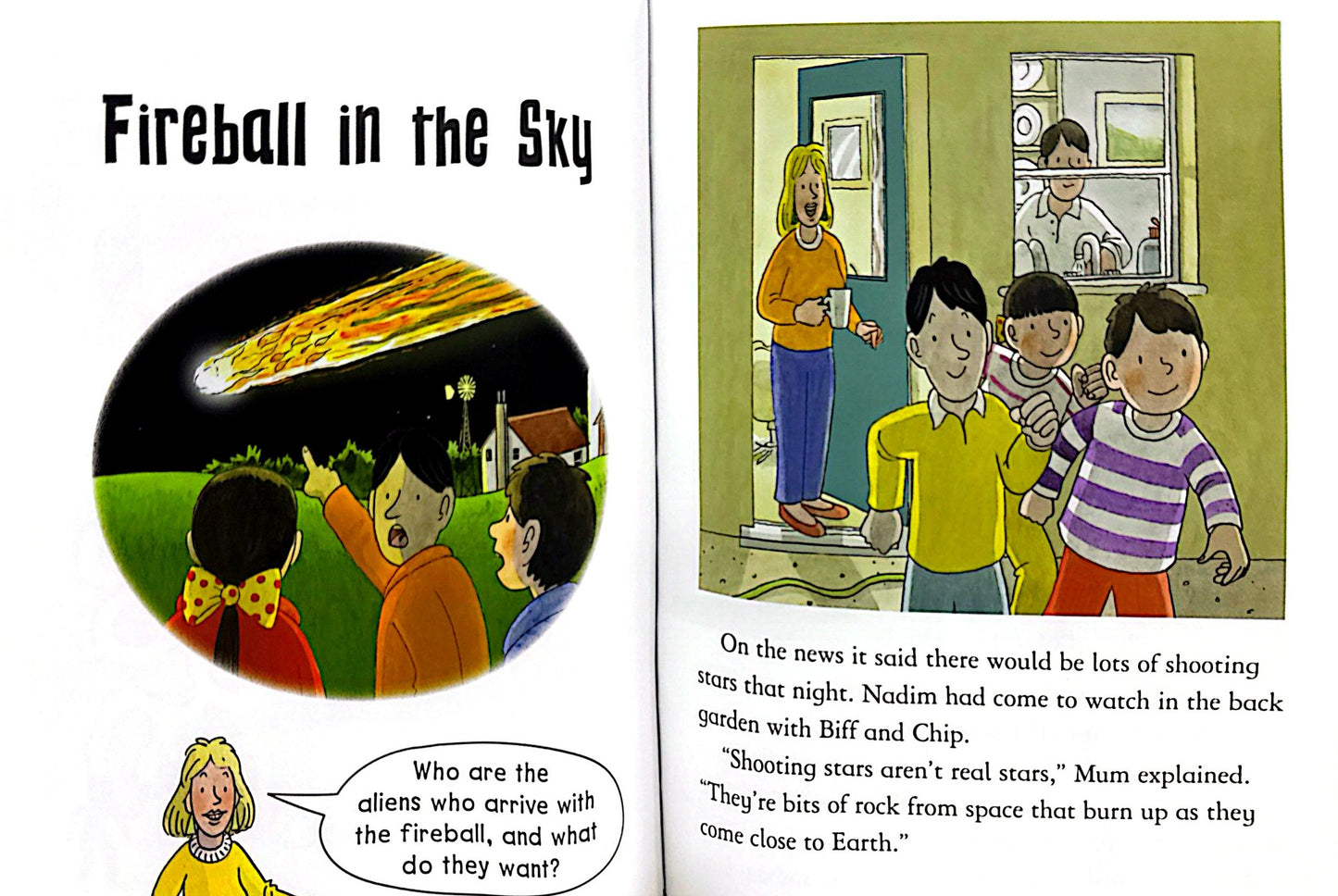 Read with Oxford: Stage 5: Biff, Chip and Kipper: Fireball in the Sky and Other Stories (Paperback)