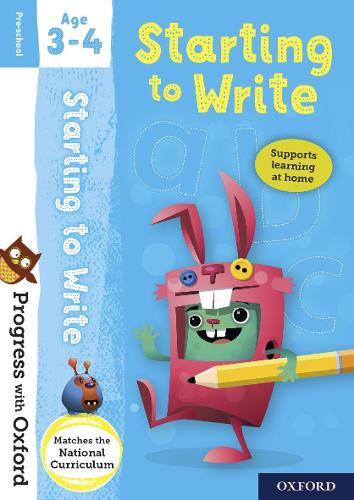 Progress With Oxford: Starting To Write Age 3-4 (Paperback)