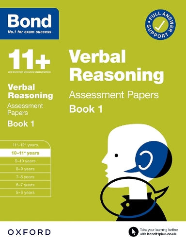 Bond 11+: Bond 11+ Verbal Reasoning Assessment Papers 10-11 years Book 1: For 11+ GL assessment and Entrance Exams (Paperback)