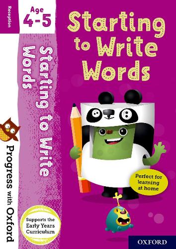 Progress with Oxford: Starting to Write Words Age 4-5 (Paperback)