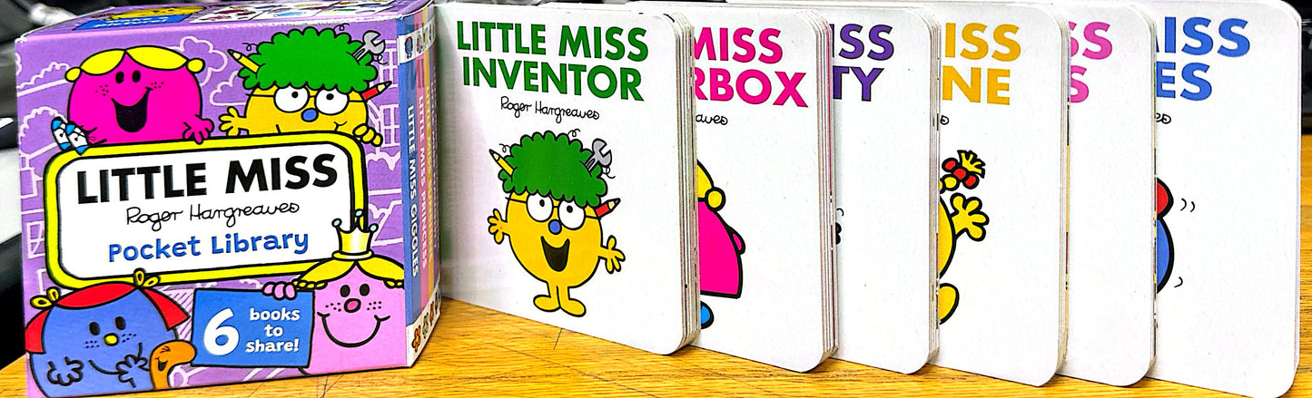 Little Learning Library: Little Miss Pocket Library (Mr. Men and Little Miss) (Board book)