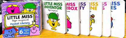 Little Learning Library: Little Miss Pocket Library (Mr. Men and Little Miss) (Board book)