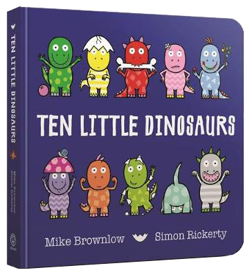 Ten Little Dinosaurs Board Book (Board book)