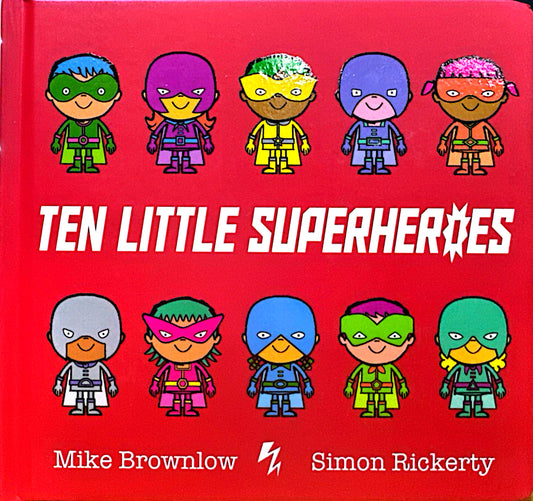 Ten Little Superheroes Board Book (Board book)