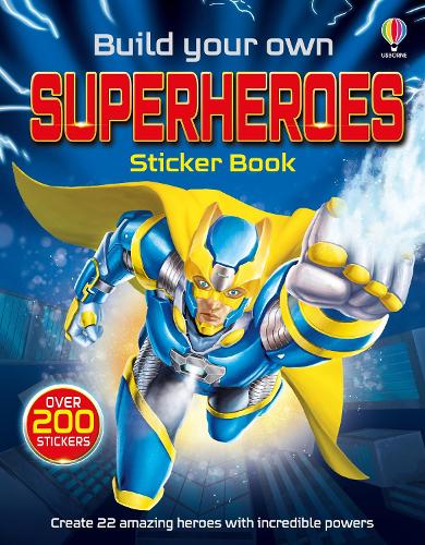 Build Your Own Superheroes Sticker Book (Paperback)