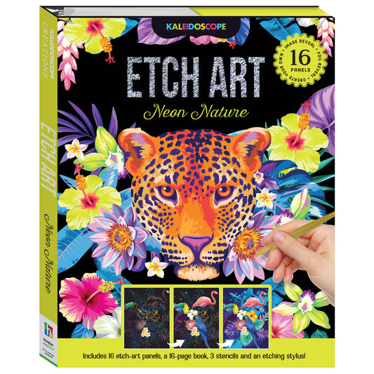 Kaleidoscope Etch Art Creations Neon Nature (Hardback)