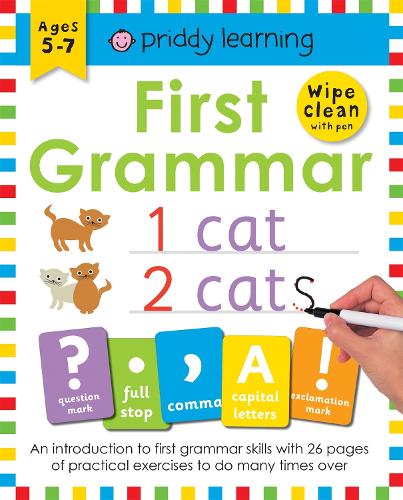 Priddy: Wipe Clean Workbook: First Grammar (Paperback)