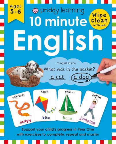 Priddy: Wipe Clean Workbook: 10 Minute English (Paperback)