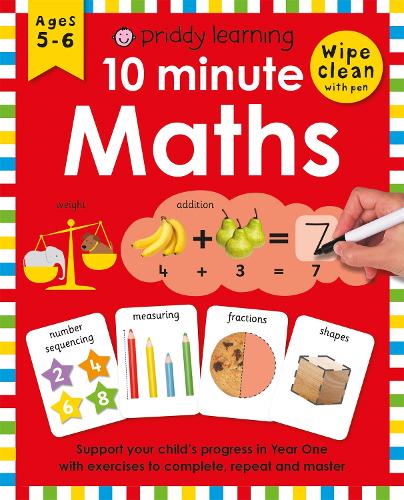 Priddy: Wipe Clean Workbook: 10 Minute Maths (Paperback)