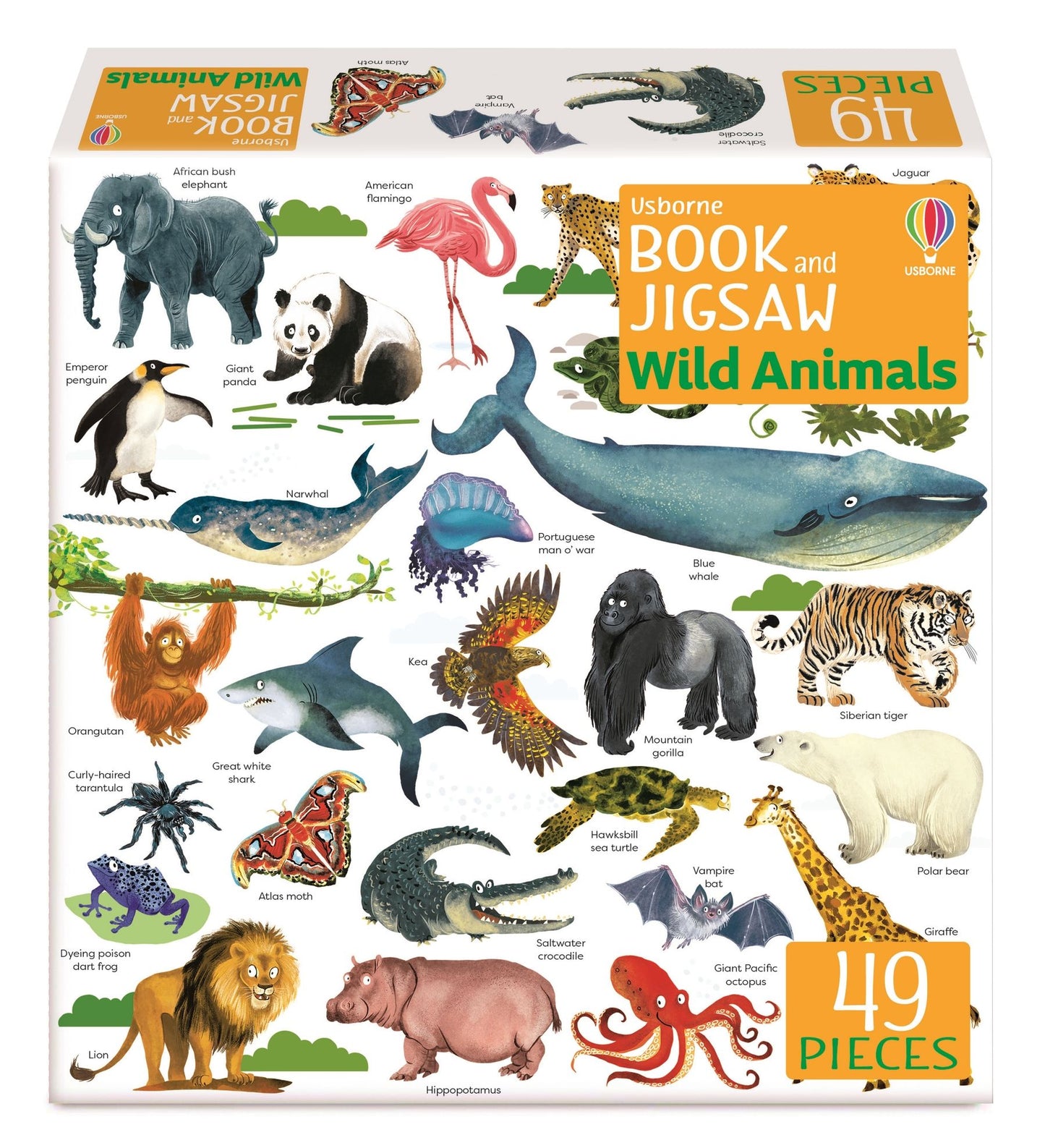 Usborne: Book and Jigsaw Wild Animals