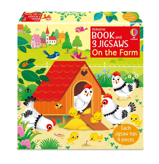 Usborne: Book and 3 Jigsaws: On the Farm