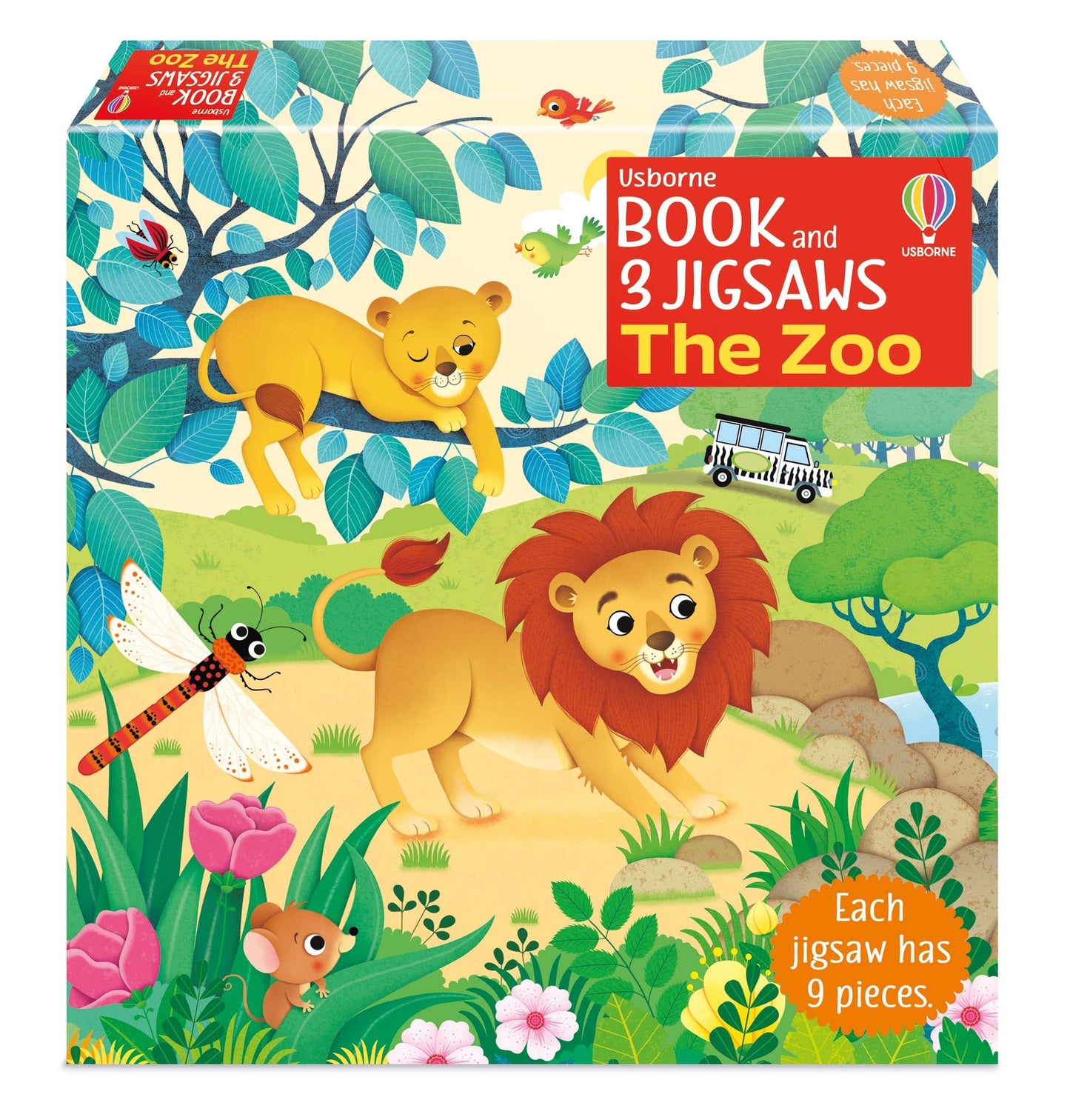Usborne: Book and 3 Jigsaws: The Zoo