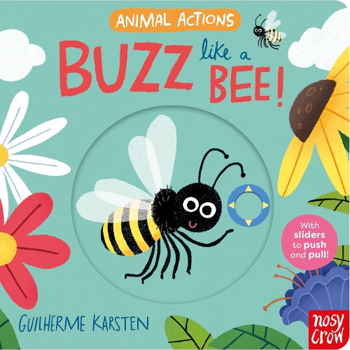 Buzz Like a Bee (Push, Pull, Slide Book) (Board book)