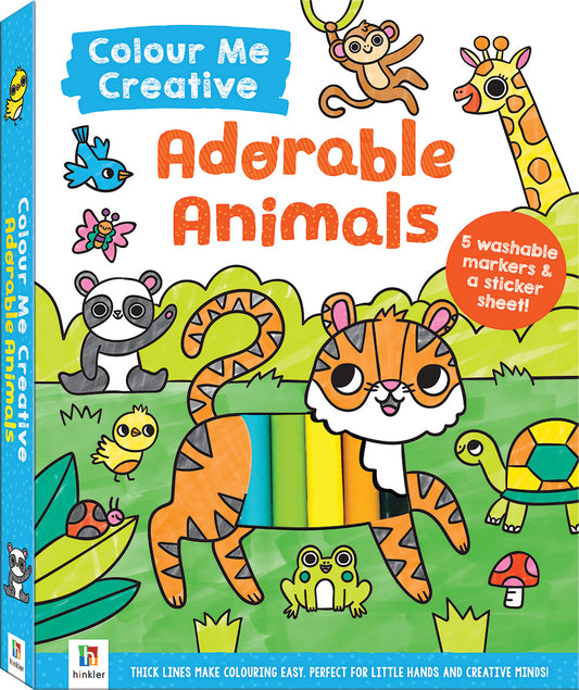 Colour Me Creative: Adorable Animals (Hardback)