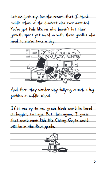Diary of a Wimpy Kid (Book 1) (Paperback)