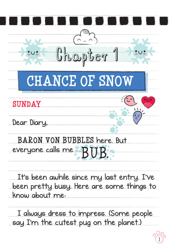 Diary of a Pug #2: Pug's Snow Day (Paperback)