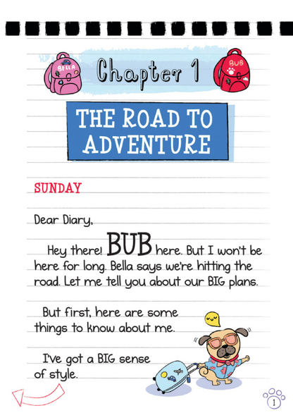 Diary of a Pug #7: Pug's Road Trip (Paperback)