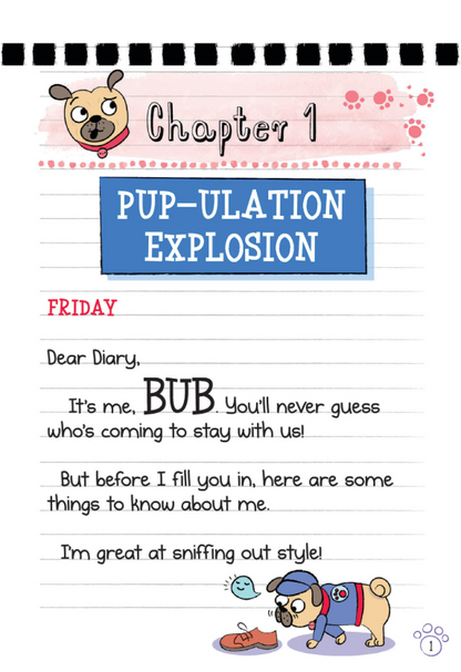 Diary of a Pug #8: Pug's New Puppy (Paperback)