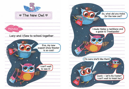 Owl Diaries #4: Eva and the New Owl (Paperback)