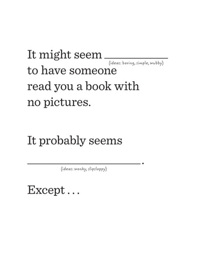 My Book With No Pictures (Paperback)